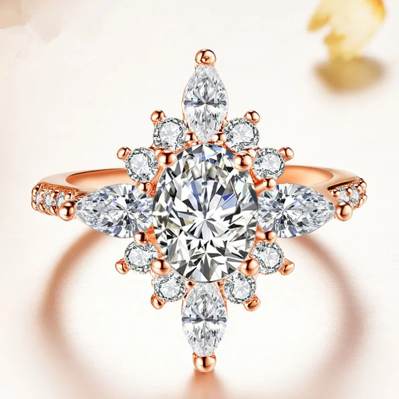 Romad Cubic Flower Novel Star Cute Rose Gold Color Rings For Women Wedding AAA Zircon Engagement Bijoux Bague Anillos Mujer
Romad Cubic Flower Novel Star Cute Rose Gold Color Rings For Women Wedding AAA Zircon Engagement Bijoux Bague Anillos Mujer