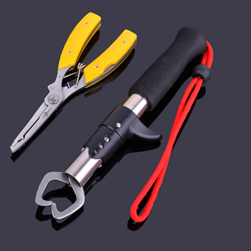AZJ New Brand Fishing Grip and Fish Pliers Stainless Steel Lip Grip Fish Control with Scale Max Drag 15kg fucile
AZJ New Brand Fishing Grip and Fish Pliers Stainless Steel Lip Grip Fish Control with Scale Max Drag 15kg fucile
