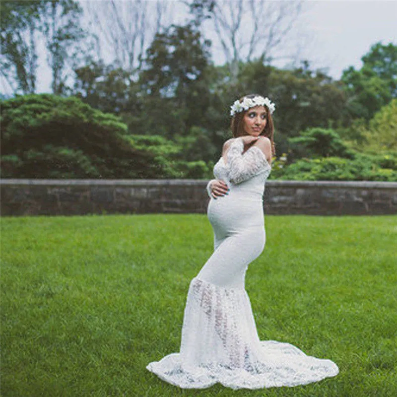 Fashion Mother Maternity Dress for Photo Shoot Maxi Maternity Gown Shoulderless Lace Sexy Women Maternity Photography Props
Fashion Mother Maternity Dress for Photo Shoot Maxi Maternity Gown Shoulderless Lace Sexy Women Maternity Photography Props