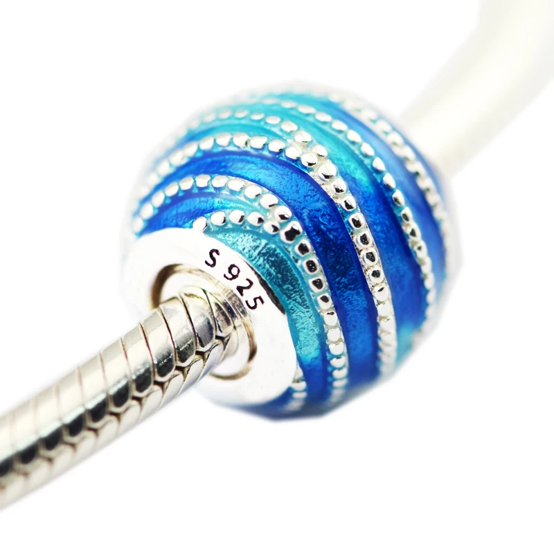 Blue Swirls Charm sterling silver jewelry Fit Original Bracelet & Necklace Beads for women DIY Fashion Jewelry
Blue Swirls Charm sterling silver jewelry Fit Original Bracelet & Necklace Beads for women DIY Fashion Jewelry