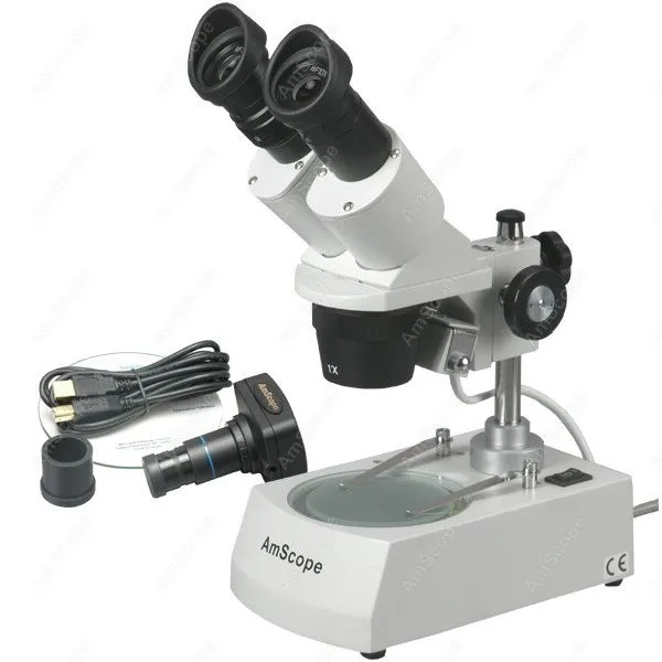 Forward Stereo Microscope--AmScope Supplies 5X-10X-15X-30X Forward Stereo Microscope + Digital Camera
Forward Stereo Microscope--AmScope Supplies 5X-10X-15X-30X Forward Stereo Microscope + Digital Camera