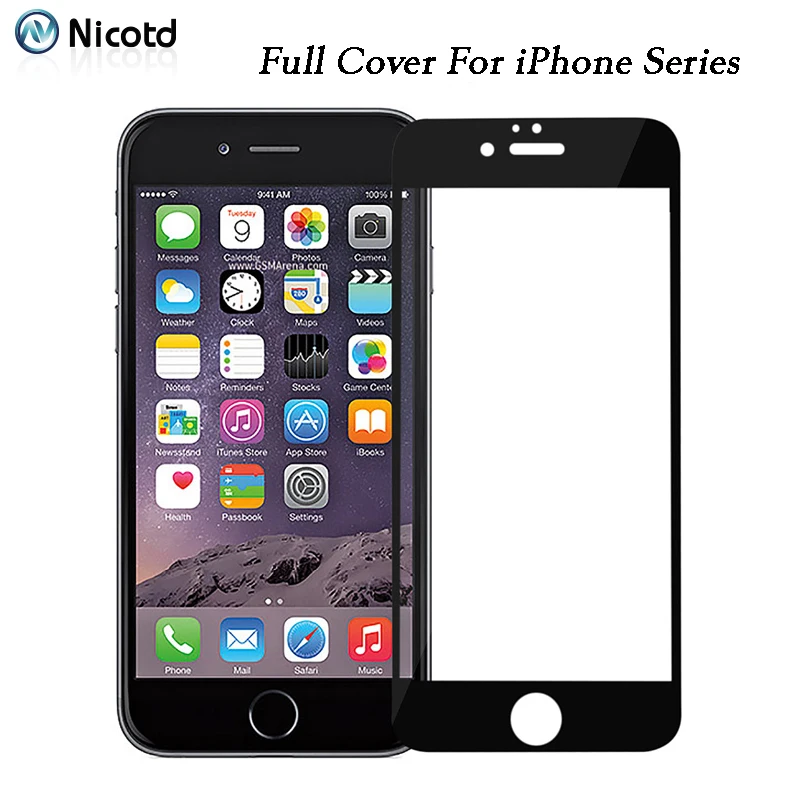 For iPhone 8 Plus 7 XS 6 6s Tempered Glass Screen Protector Film For iPhone X 7 6 6s Plus Full Cover Screen Protective Film
For iPhone 8 Plus 7 XS 6 6s Tempered Glass Screen Protector Film For iPhone X 7 6 6s Plus Full Cover Screen Protective Film