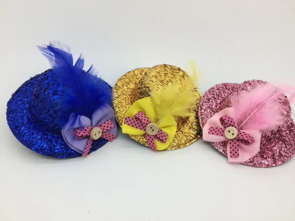 Korean Pet thick color hat hair show feather button collar Dog hat clip pet hairpin 30pcs
Korean Pet thick color hat hair show feather button collar Dog hat clip pet hairpin 30pcs