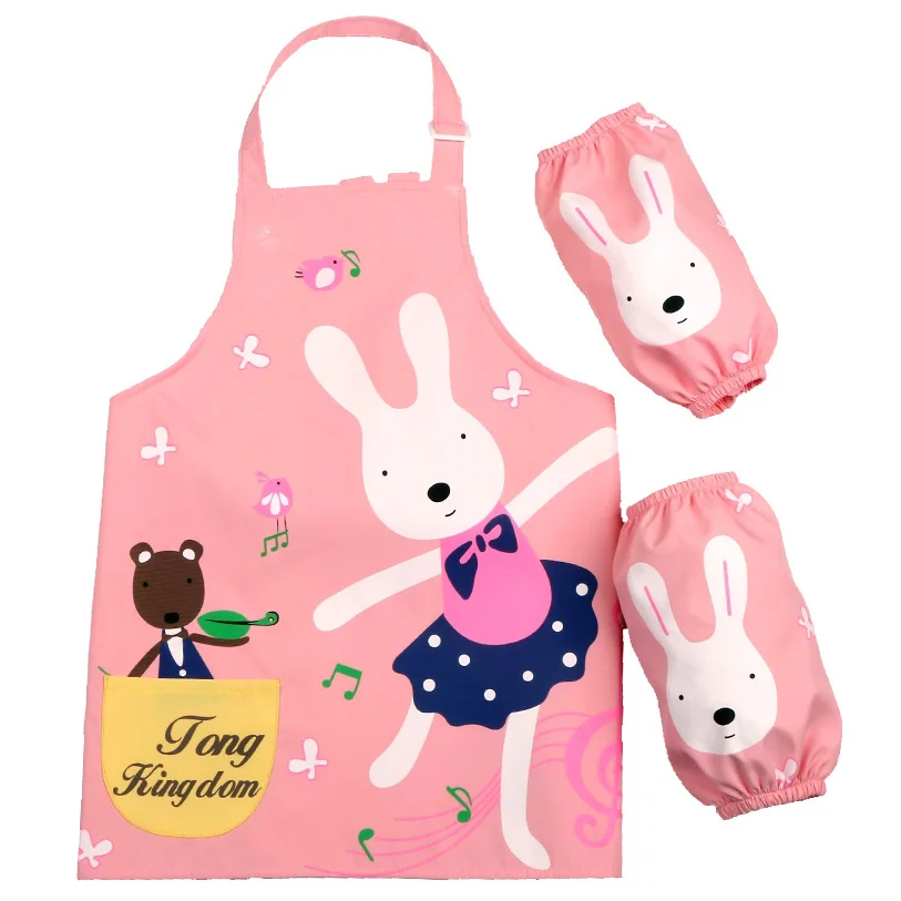 Cartoon Children's Apron & sleeves Painting Eating Drink Kindergarten/ Student Kids Bibs Ballet Rabbit Waterproof Aprons
Cartoon Children's Apron & sleeves Painting Eating Drink Kindergarten/ Student Kids Bibs Ballet Rabbit Waterproof Aprons