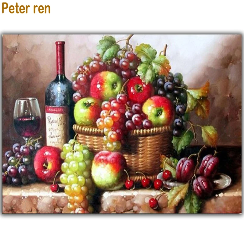 Diy Diamond painting Fruit basket of wine Diamond Embroidery Full Square Diamond mosaic icon The sitting room adornment picture
Diy Diamond painting Fruit basket of wine Diamond Embroidery Full Square Diamond mosaic icon The sitting room adornment picture