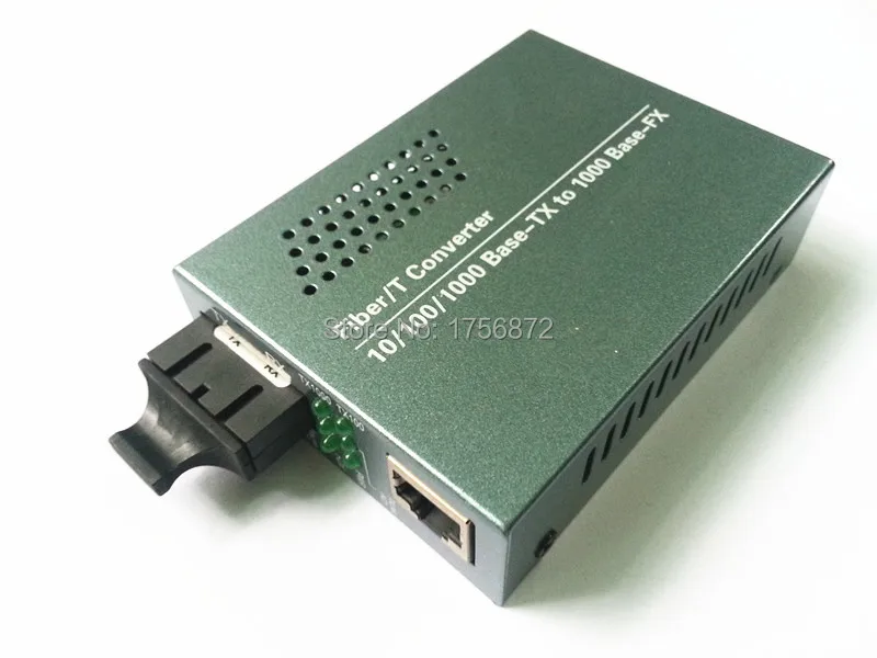 Gigabit Single-mode double-fiber fiber media converter optical transceiver RJ-45 10/100/1000M Ethernet
Gigabit Single-mode double-fiber fiber media converter optical transceiver RJ-45 10/100/1000M Ethernet