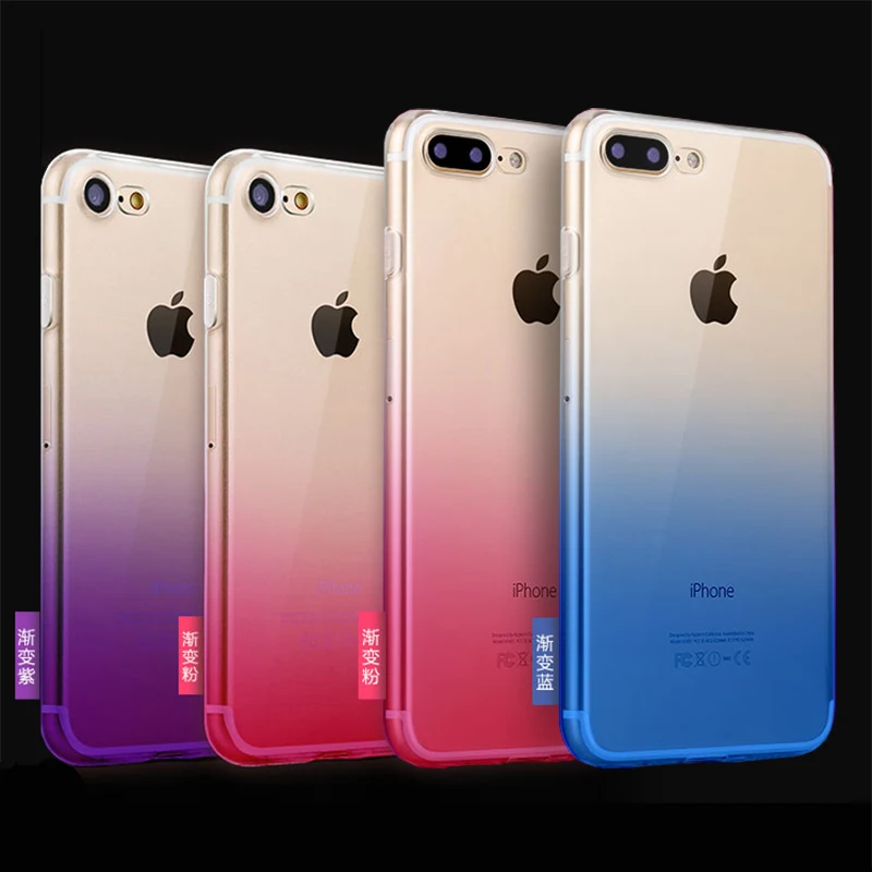 Ультратонкий Мягкий силиконовый чехол из ТПУ для iPhone 6 6S 7 8 Plus|case for phone|for mobil6s plus |