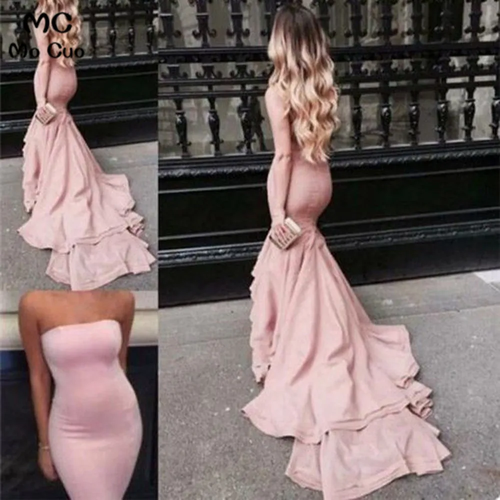 Strapless Mermaid Evening Dresses Long Prom Gown Vestido de festa Elastic Satin Evening Party Dress for Women
Strapless Mermaid Evening Dresses Long Prom Gown Vestido de festa Elastic Satin Evening Party Dress for Women