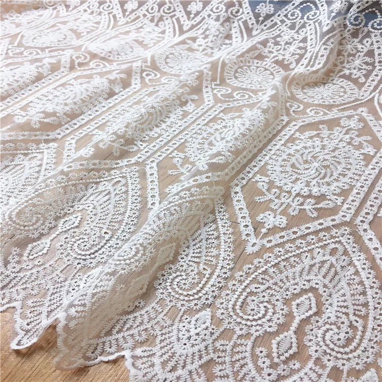 2yards white wedding lace fabric French embroidery lace fabric for accessories Wedding dress clothes skirt accessories MT59
2yards white wedding lace fabric French embroidery lace fabric for accessories Wedding dress clothes skirt accessories MT59