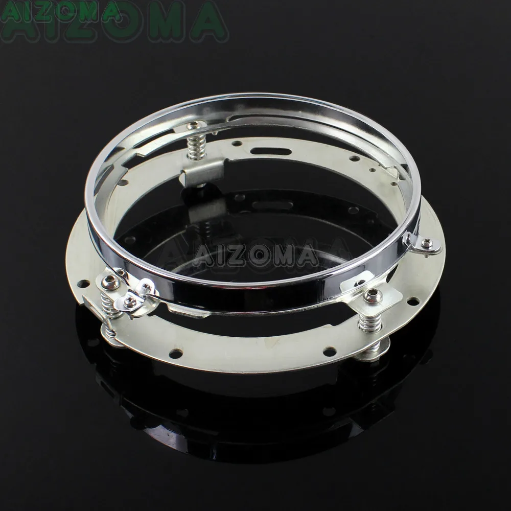 Chrome 7'' inch Round Headlight Mounting Bracket Ring For Jeep Wrangler JK Harley Motorcycle Headlamp Ring Brackets
Chrome 7'' inch Round Headlight Mounting Bracket Ring For Jeep Wrangler JK Harley Motorcycle Headlamp Ring Brackets