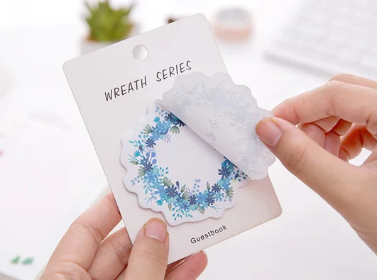 4pcs Creative wreath series Self-Adhesive Memo Pad Sticky Notes Gift Stationery school office supply Escolar Papelaria
4pcs Creative wreath series Self-Adhesive Memo Pad Sticky Notes Gift Stationery school office supply Escolar Papelaria
