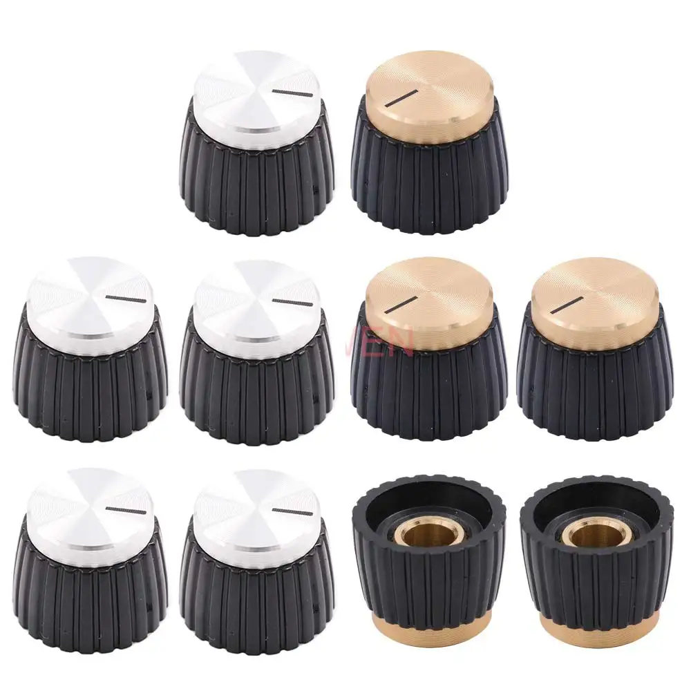 19.5x15.5mm Aluminum Plastic Set Pointer Knob Cap For Marshall Guitar AMP Effect Pedal Overdrive 1/4" Brass Insert Black Gold
19.5x15.5mm Aluminum Plastic Set Pointer Knob Cap For Marshall Guitar AMP Effect Pedal Overdrive 1/4" Brass Insert Black Gold