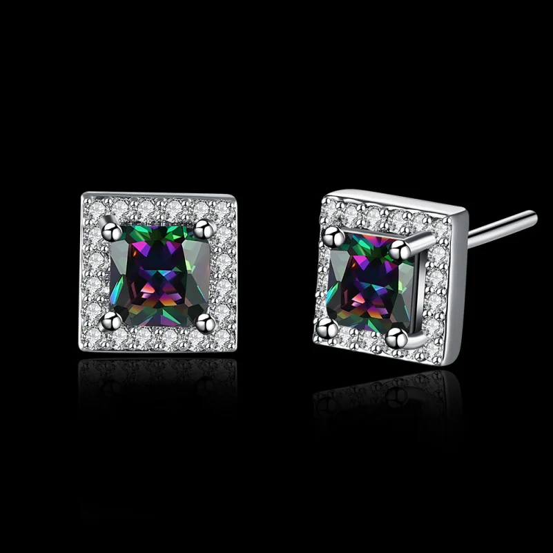 Luxury Silver Color Stud Earrings With Zircon Stone Women Birthday Gift Bijout Silver Color Overlay E2052
Luxury Silver Color Stud Earrings With Zircon Stone Women Birthday Gift Bijout Silver Color Overlay E2052