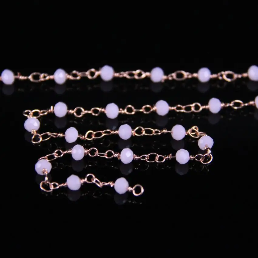 5Meters,3x4mm Pink Crystal Glass Faceted Rondelle Chain,Plating Rose Gold Wire Wrapped Rosary Chain DIY Women Necklace
5Meters,3x4mm Pink Crystal Glass Faceted Rondelle Chain,Plating Rose Gold Wire Wrapped Rosary Chain DIY Women Necklace