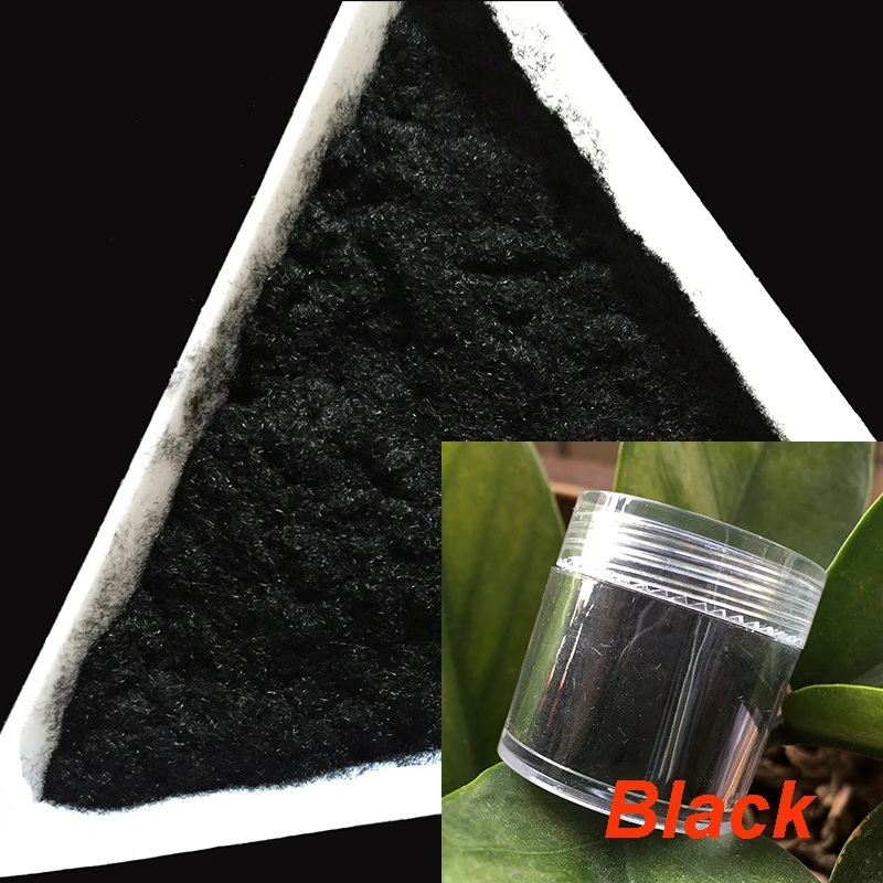 

10ml/bottle 3D Candy Manicure Velvet Powder Black Nail Decoration Fuzzy Flocking Nylon Powder For Nail Glitter Art Tips 2413