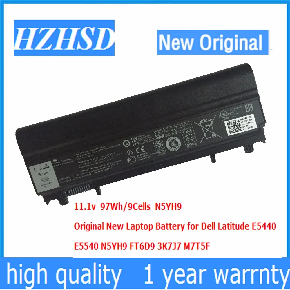 11.1v 97Wh/9Cells Original New Laptop Battery for Dell Latitude E5440 E5540 N5YH9 FT6D9 3K7J7 M7T5F
11.1v 97Wh/9Cells Original New Laptop Battery for Dell Latitude E5440 E5540 N5YH9 FT6D9 3K7J7 M7T5F