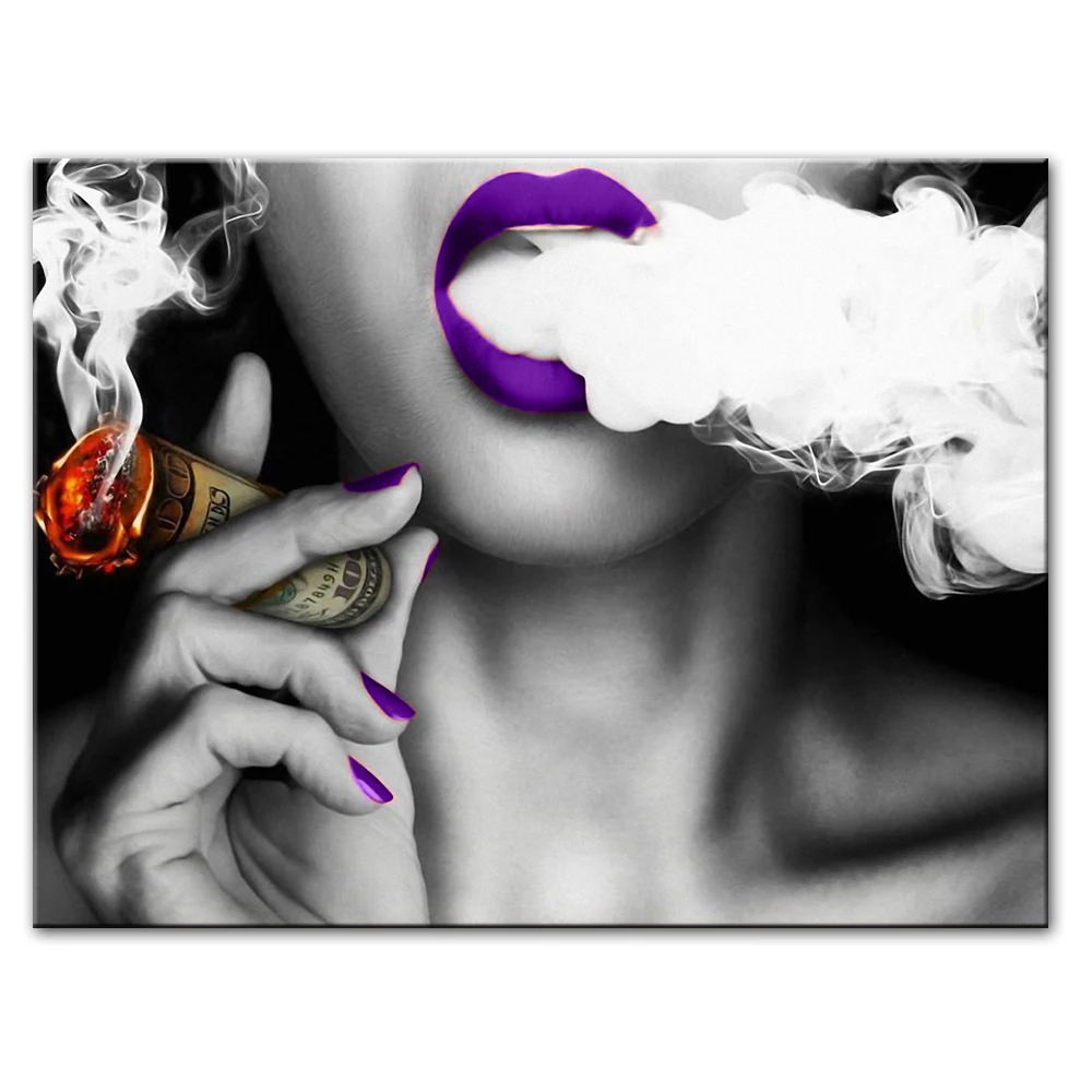 Sexy Purple Girl Canvas Paintings On The Wall Posters And Prints Girl Smoking A Cigar Wall Pictures For Living Room Cuadros
Sexy Purple Girl Canvas Paintings On The Wall Posters And Prints Girl Smoking A Cigar Wall Pictures For Living Room Cuadros