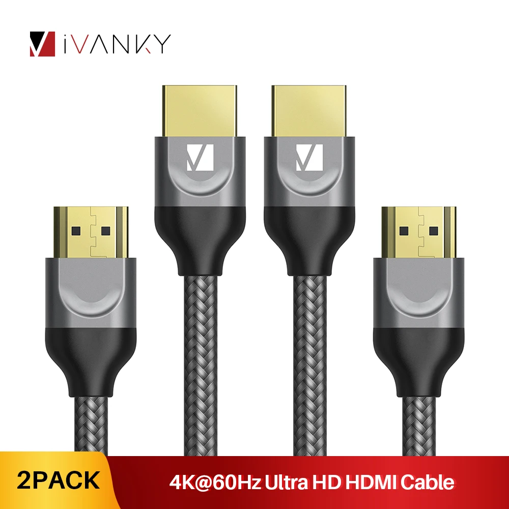 [Пожизненная гарантия] кабель iVANKY 4K UHD HDMI высокоскоростной 4 K 2160 P 1080P 30AWG Кабель 2 0