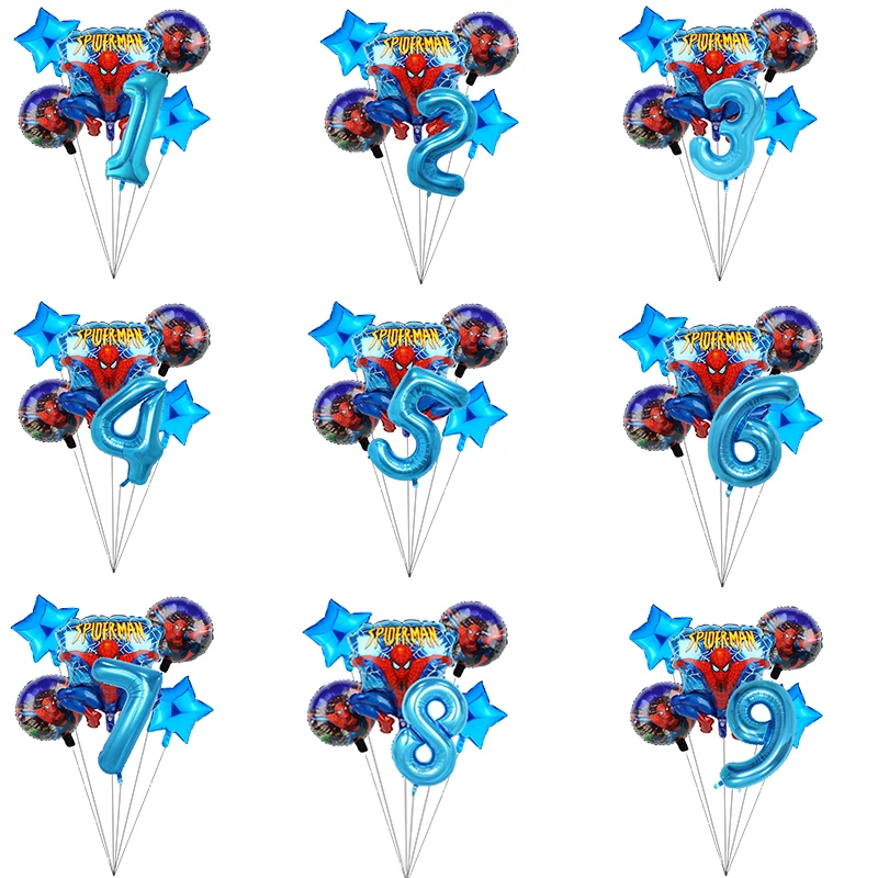 6pcs Spiderman Foil Helium Balloons 40" Number Party Inflatable Ball Baby Shower Birthday Party Decoration Kids Toys Star Globos
6pcs Spiderman Foil Helium Balloons 40" Number Party Inflatable Ball Baby Shower Birthday Party Decoration Kids Toys Star Globos