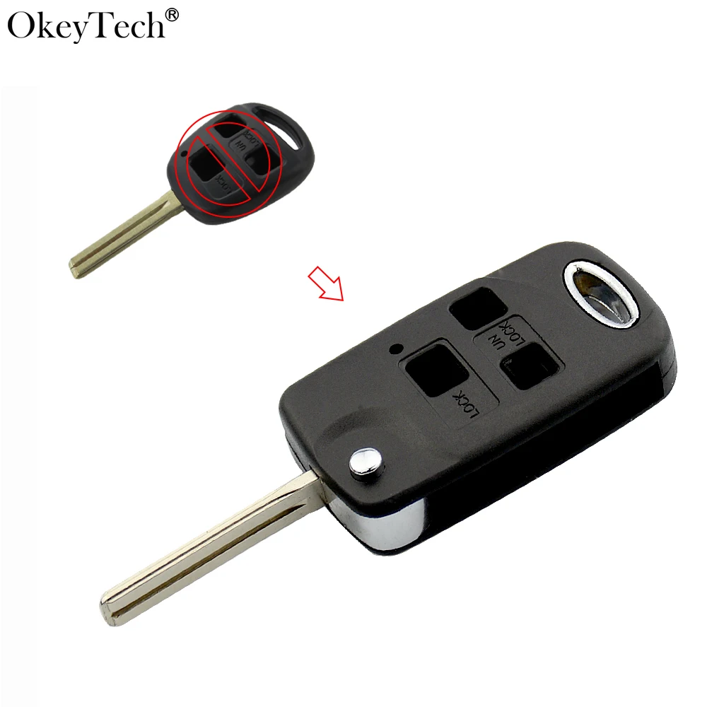 Модифицированный чехол для дистанционного ключа Okeytech 3 BTN для Toyota Camry RAV4 Prado Corolla Tarago Avensis Avalon EHCO Land Cruiser
Модифицированный чехол для дистанционного ключа Okeytech 3 BTN для Toyota Camry RAV4 Prado Corolla Tarago Avensis Avalon EHCO Land Cruiser