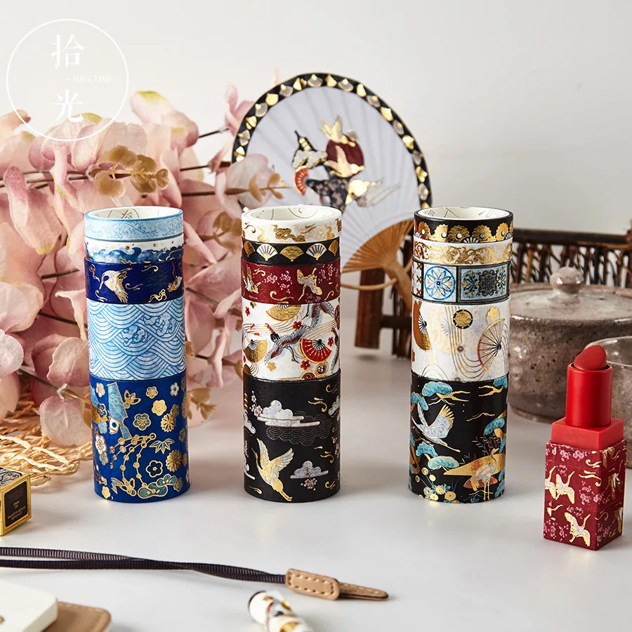 Washi Tape Set Creative Vintage Freshness Stickers Bronzing Notebooks And Journals DIY Decoration Paper Sticker
Washi Tape Set Creative Vintage Freshness Stickers Bronzing Notebooks And Journals DIY Decoration Paper Sticker
