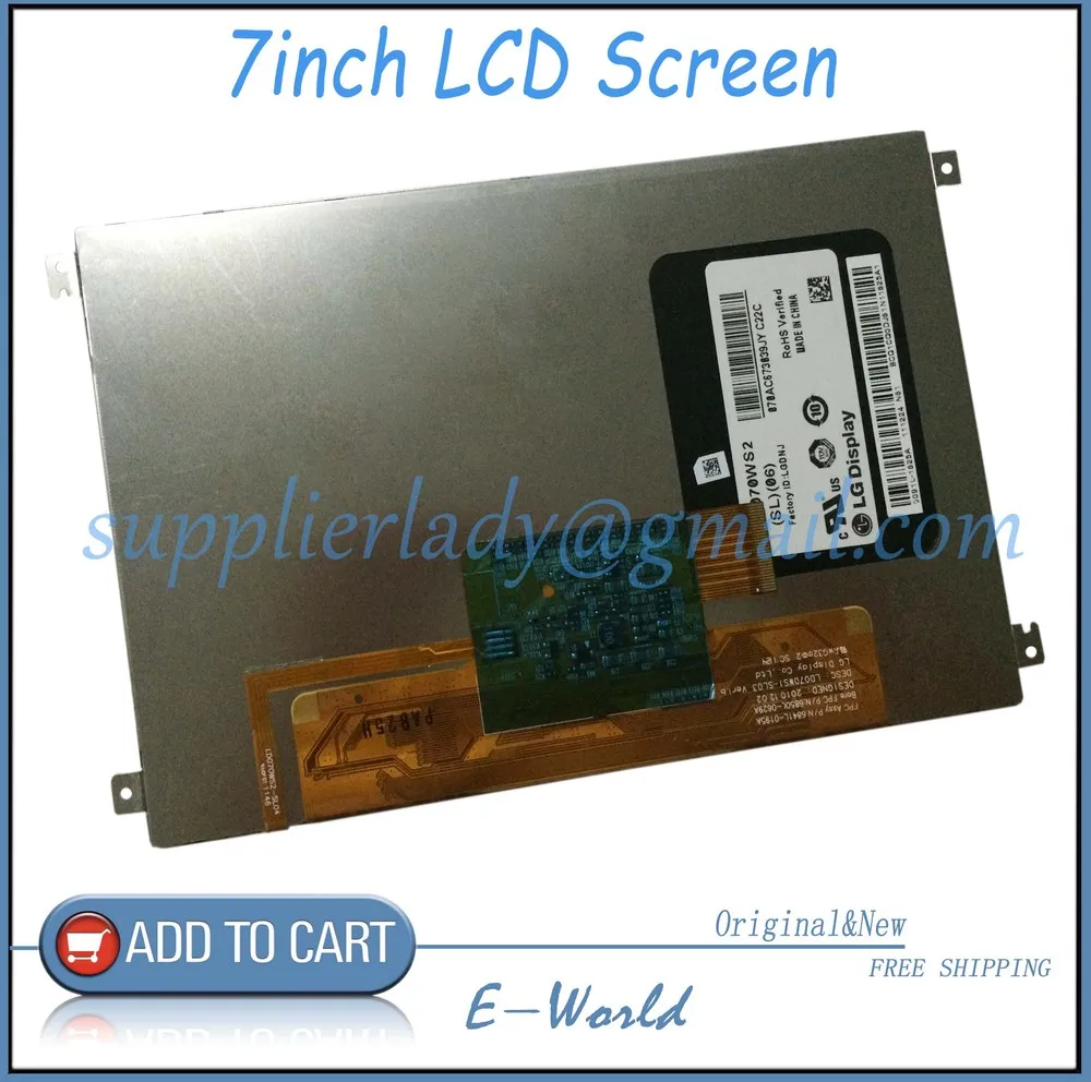 Original and New 7inch LCD screen LD070WS1-SL03 LD070WS1(SL)(03) LD070WS1 for tablet pc free shipping
Original and New 7inch LCD screen LD070WS1-SL03 LD070WS1(SL)(03) LD070WS1 for tablet pc free shipping