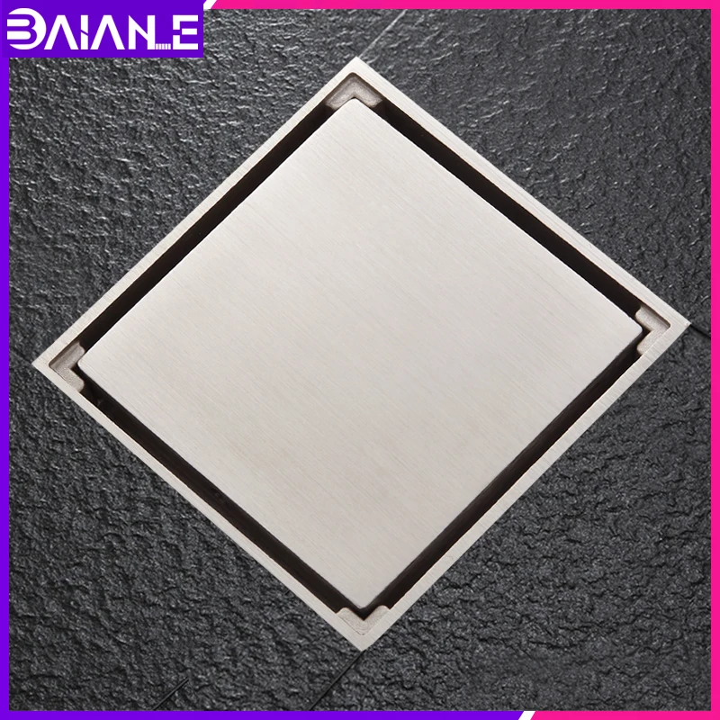 Floor Drain Black Brass Toilet Bathroom Balcony Anti-odor Shower Drain Strainer Cover Square Hidden Tile Insert Waste Grates
Floor Drain Black Brass Toilet Bathroom Balcony Anti-odor Shower Drain Strainer Cover Square Hidden Tile Insert Waste Grates