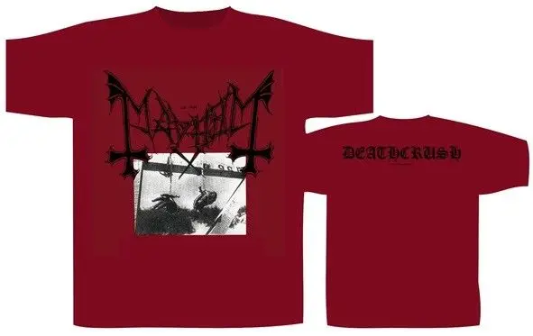 MAYHEM 'DEATHCRUSH' T-SHIRT (S-3XL) - Nuovo e Originale Tops Summer Cool Funny T Shirt Round Neck Men Top Tee
MAYHEM 'DEATHCRUSH' T-SHIRT (S-3XL) - Nuovo e Originale Tops Summer Cool Funny T Shirt Round Neck Men Top Tee