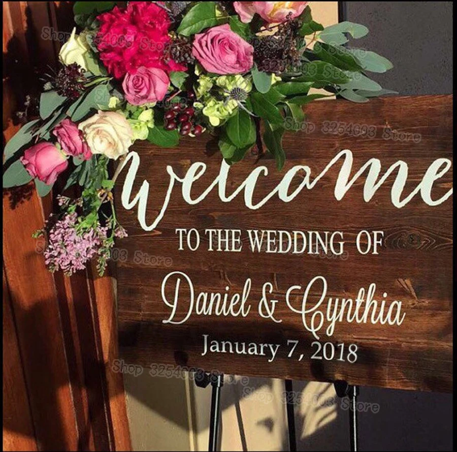 Rustic Wood Wedding Welcome Sign Stickers Country Wedding Decor New Arrival Custom Name Date Wall Window Decal Waterproof S428
Rustic Wood Wedding Welcome Sign Stickers Country Wedding Decor New Arrival Custom Name Date Wall Window Decal Waterproof S428