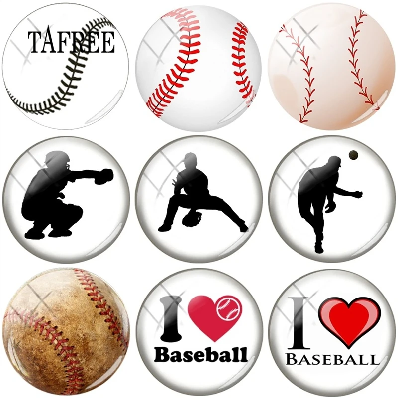 TAFREE Baseball Pattern Round Handmade Glass Cabochon Balls Pictures Pendant Cameo Settings Fashion Jewelry Findings
TAFREE Baseball Pattern Round Handmade Glass Cabochon Balls Pictures Pendant Cameo Settings Fashion Jewelry Findings