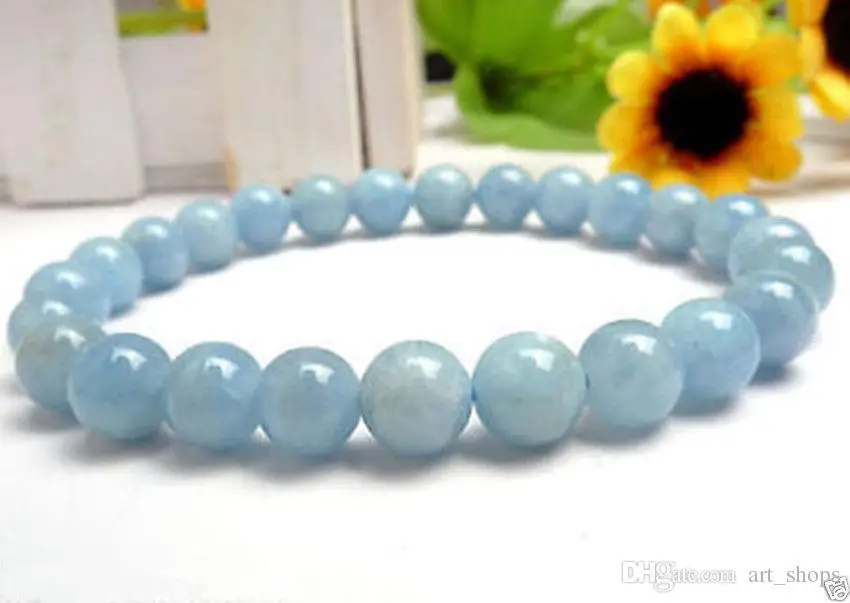 2pc New 10mm Light Blue stone Round Beads elastic Bracelet 7.5">>> women jewerly Free shipping
2pc New 10mm Light Blue stone Round Beads elastic Bracelet 7.5">>> women jewerly Free shipping