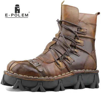 New Style Trendy Winter Warm Men's Brown Shoes Boots Lack-up Casual Leather Motorcyle Boots Fashion Rubber
New Style Trendy Winter Warm Men's Brown Shoes Boots Lack-up Casual Leather Motorcyle Boots Fashion Rubber