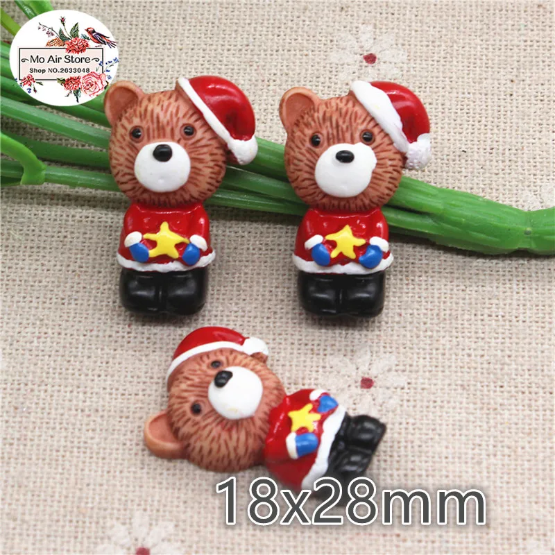10pcs cute Resin Christmas bear flat back Cabochon Art Supply Decoration Charm Craft DIY 28x18mm
10pcs cute Resin Christmas bear flat back Cabochon Art Supply Decoration Charm Craft DIY 28x18mm
