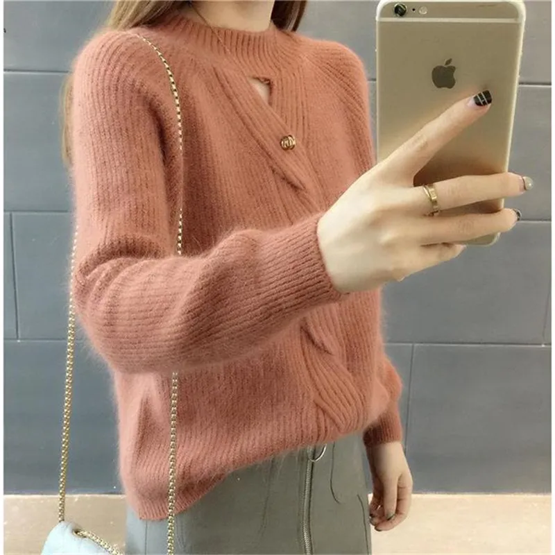 Knitted pullover famale Autumn sweater short Jacquard large sizes Women turtleneck long sleeve stretch Stylish clothes K4361
Knitted pullover famale Autumn sweater short Jacquard large sizes Women turtleneck long sleeve stretch Stylish clothes K4361