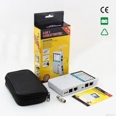 NOYAFA NF-3368 4-in-1 Ethernet cable tester Lan cable tester (tests RJ45, RJ11, USB and BNC)
NOYAFA NF-3368 4-in-1 Ethernet cable tester Lan cable tester (tests RJ45, RJ11, USB and BNC)