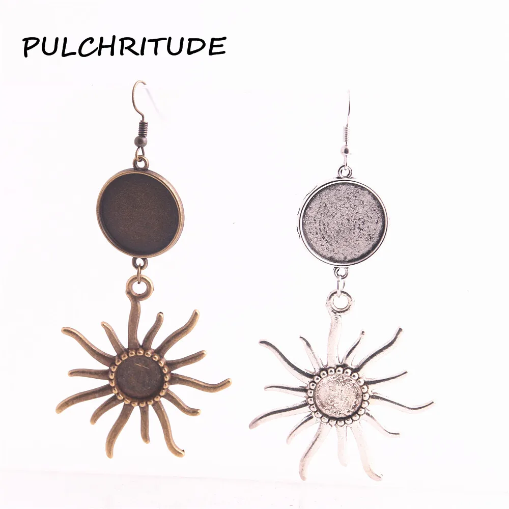 PULCHRITUDE 6 шт./лот металлического сплава эвакуатор Цвета солнце Форма кабошон
