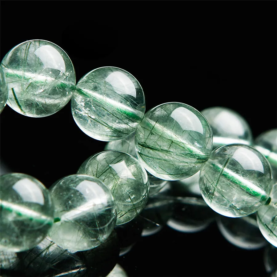13mm Genuine Brazil Natural Green Hair Rutilated Quartz Crystal Transparent Clear Round Beads Women Men Stretch Charm Bracelet
13mm Genuine Brazil Natural Green Hair Rutilated Quartz Crystal Transparent Clear Round Beads Women Men Stretch Charm Bracelet