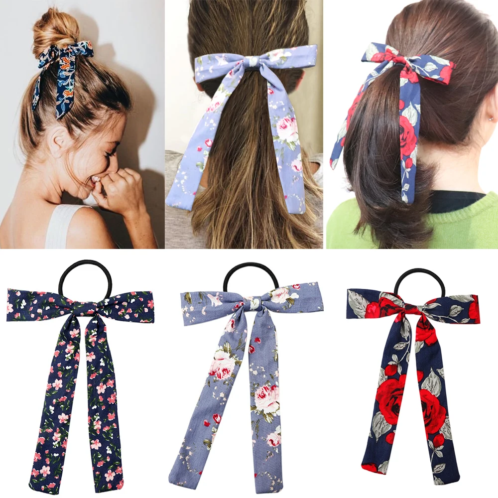 для женщин цветочный принт Scrunchies стримеры Scrunchies конский хвост держатель Летние повязки на голову эластичные волосы г
для женщин цветочный принт Scrunchies стримеры Scrunchies конский хвост держатель Летние повязки на голову эластичные волосы г