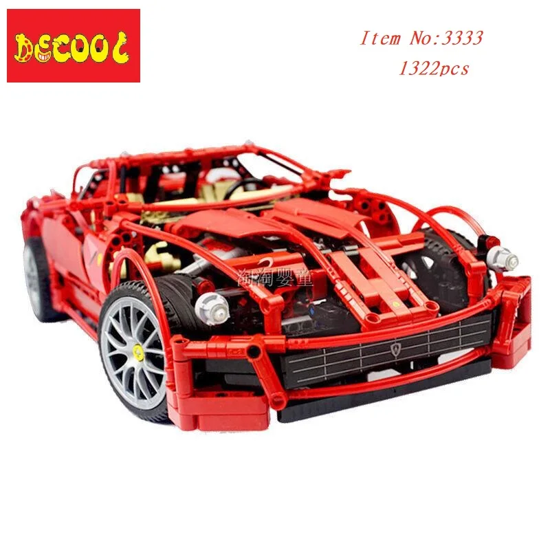 Фото DECOOL 3333 1322 шт. 1:10 super car F1 гоночная модель блоки строительные - купить