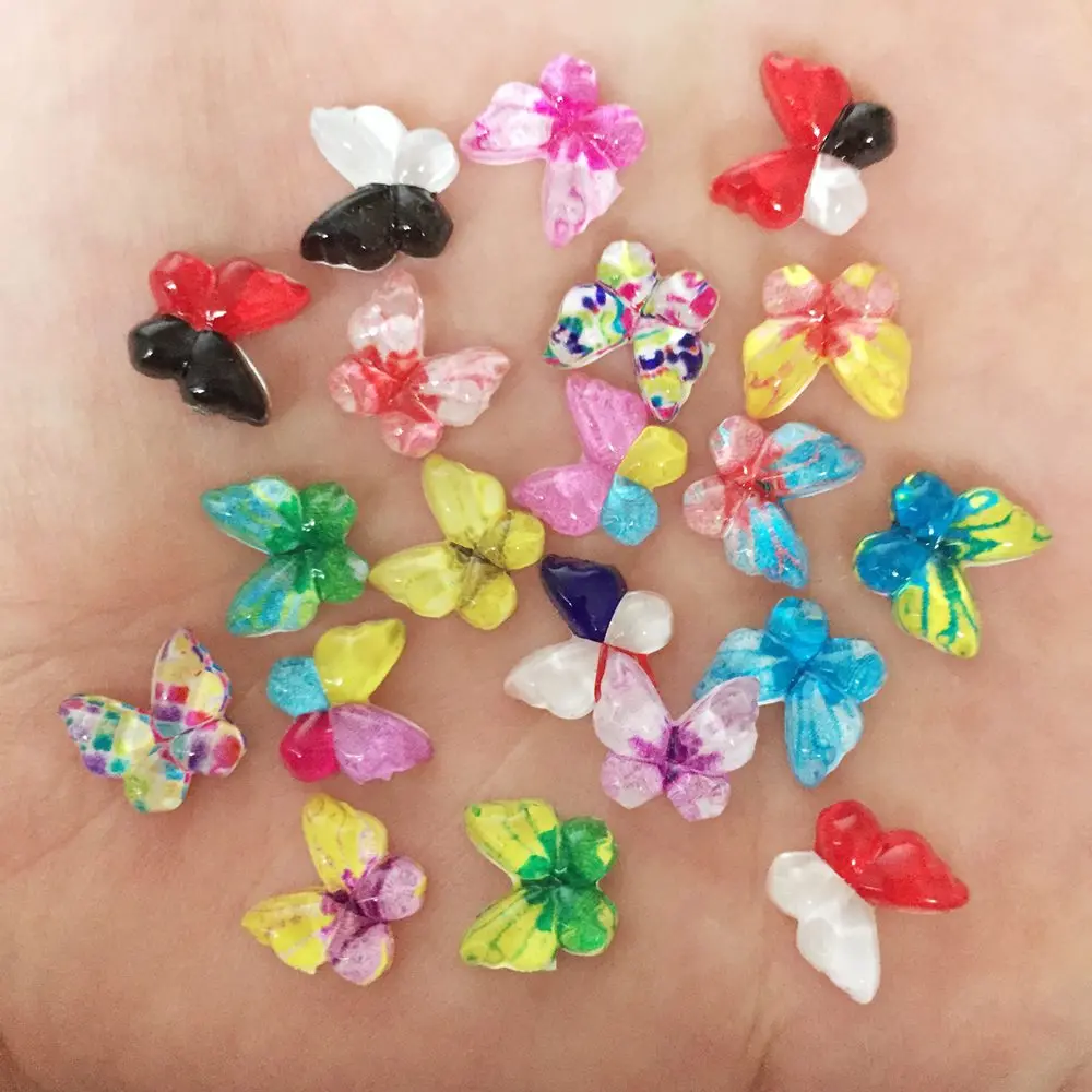 80pcs Resin Bling resin 10mm Colorful Butterfly beads flatback rhinestone Ornaments DIY half beads Jewelry Making craft SW73
80pcs Resin Bling resin 10mm Colorful Butterfly beads flatback rhinestone Ornaments DIY half beads Jewelry Making craft SW73