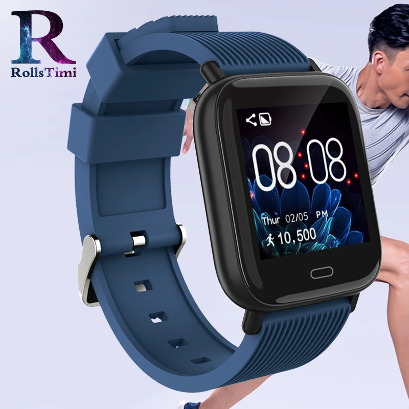 Фото RollsTimi новый спортивный браслет мужские IP67 водонепроницаемые умные часы монитор
