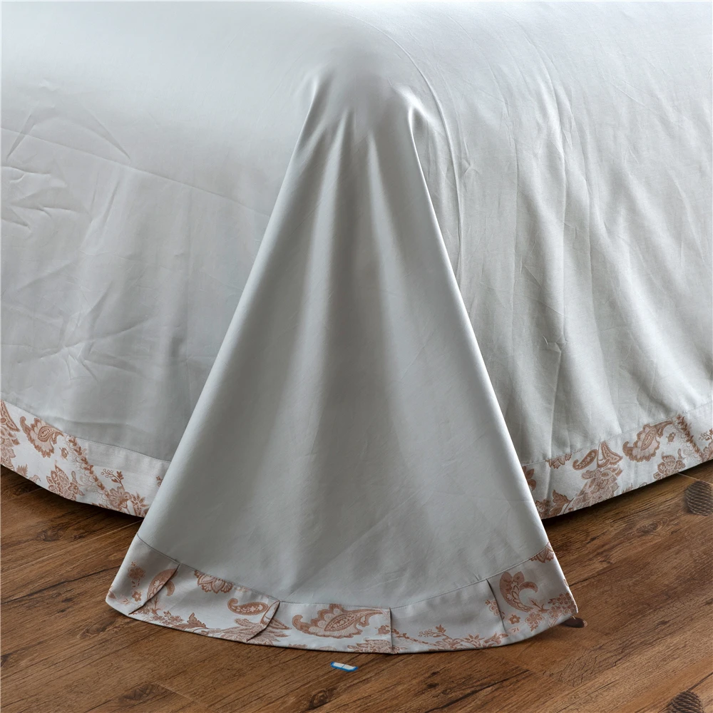 100 Percent Cotton Bedding Set Yarn Dyed Jacquard 4 Piece Bedding Duvet Cover Set Chrysanthemum Blue Taupe Queen King Size 400TC
100 Percent Cotton Bedding Set Yarn Dyed Jacquard 4 Piece Bedding Duvet Cover Set Chrysanthemum Blue Taupe Queen King Size 400TC