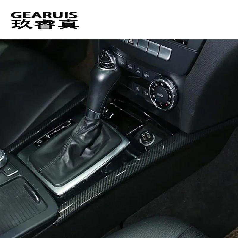 Car Styling Carbon fiber Gear Shift panel auto cover trim For Mercedes Benz C class W204 C180 C200 interior stickers Accessories
Car Styling Carbon fiber Gear Shift panel auto cover trim For Mercedes Benz C class W204 C180 C200 interior stickers Accessories
