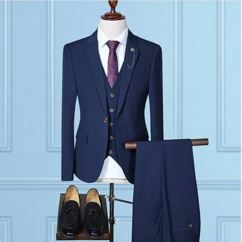 Men Suits Slim Fit Wedding Groom Tuxedos Custom Made Best Men Tuxedos Formal Man Suits Formal Wear (Jacket+Pants+Vest)
Men Suits Slim Fit Wedding Groom Tuxedos Custom Made Best Men Tuxedos Formal Man Suits Formal Wear (Jacket+Pants+Vest)