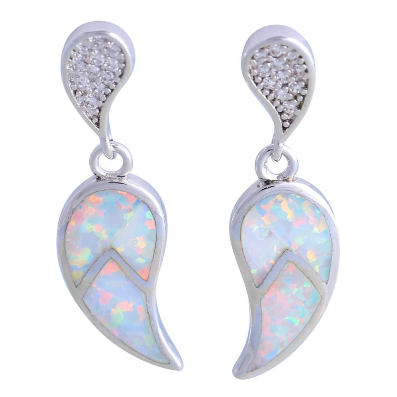 Love Gift White Opal Earrings White Cubic Zirconia Silver Color Earrings For Woman Bijouterie E063
Love Gift White Opal Earrings White Cubic Zirconia Silver Color Earrings For Woman Bijouterie E063