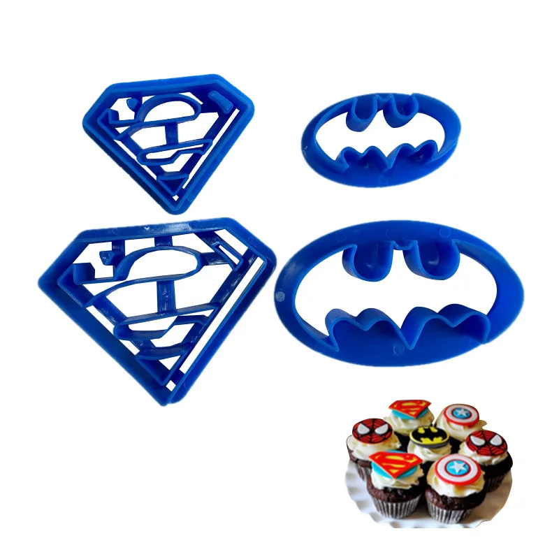 4pcs/set Cartoon Cookie Mold Super hero Cookie Cutter Food grade Plastic Biscuit Cutter Cookie Stamp
4pcs/set Cartoon Cookie Mold Super hero Cookie Cutter Food grade Plastic Biscuit Cutter Cookie Stamp