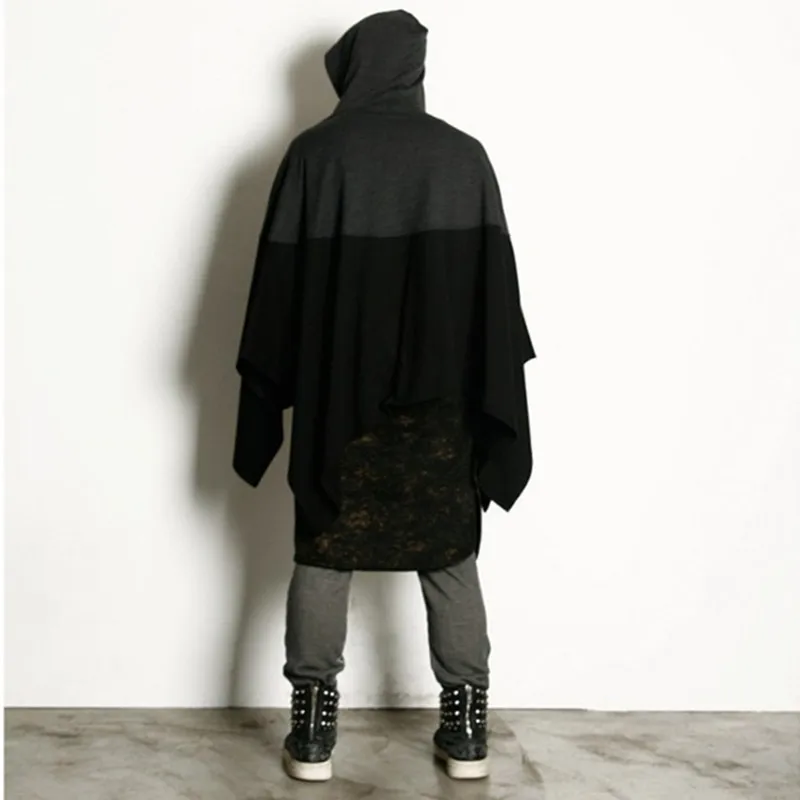 Nice Mens Cotton Cloak Pullovers Hooded Fashion Fight Stitching Color Hoodies Cloak For Male Plus Size Autumn Winter M-7XL
Nice Mens Cotton Cloak Pullovers Hooded Fashion Fight Stitching Color Hoodies Cloak For Male Plus Size Autumn Winter M-7XL
