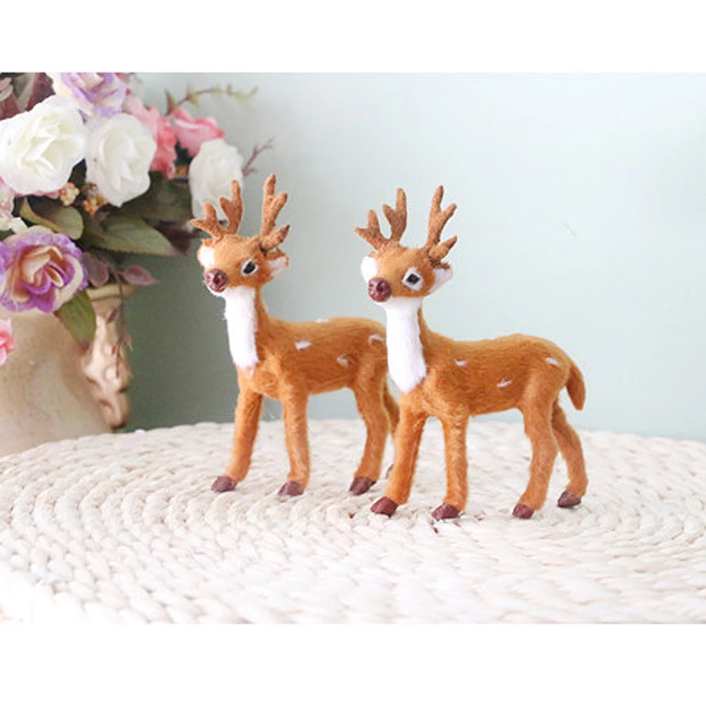 Artificial Deer Realistic Standing Deer Figurine Statue Model Home Gift Decorative Ornament Birthday Gift Supplies
Artificial Deer Realistic Standing Deer Figurine Statue Model Home Gift Decorative Ornament Birthday Gift Supplies