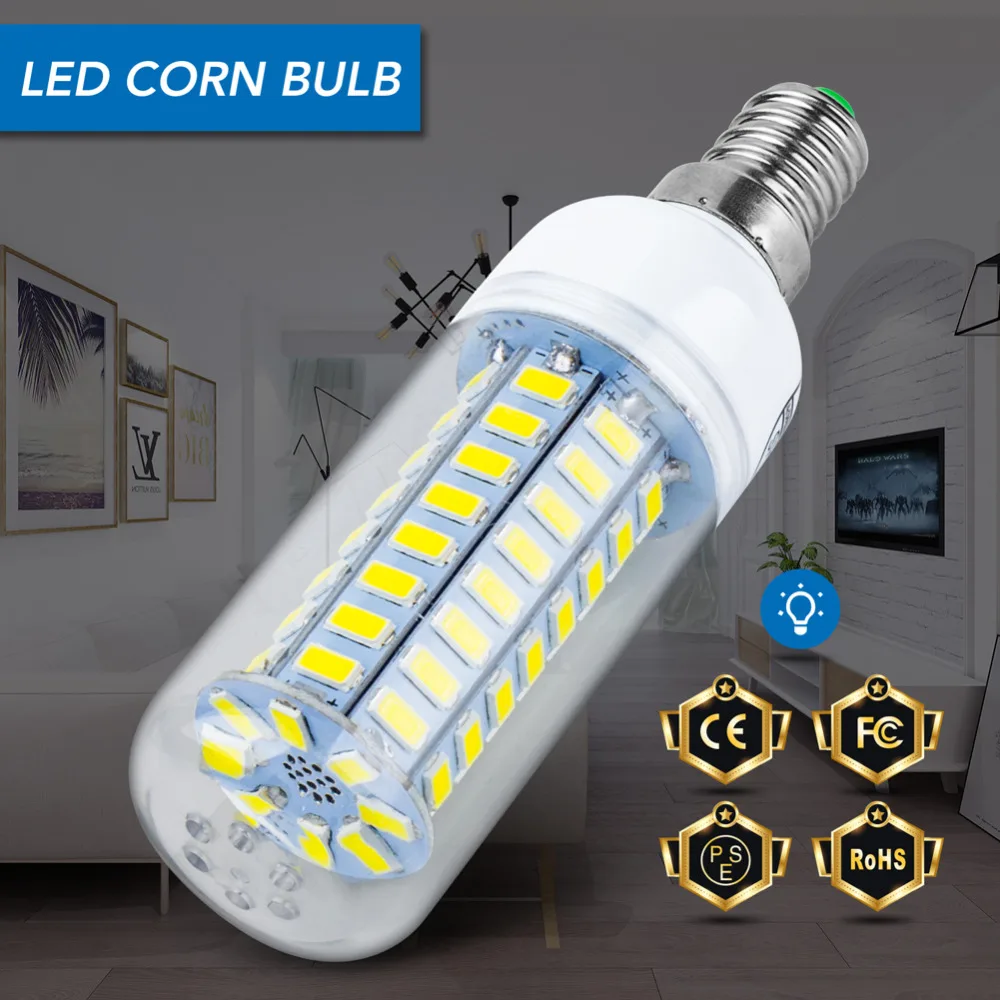 

5730 SMD Light Bulb Led E27 gu 10 Led 220V Candle Lamp Lampadine Led E14 Corn Bulb 7W 9W 12W 15W 18W 20W Ampoule Home AC 230V