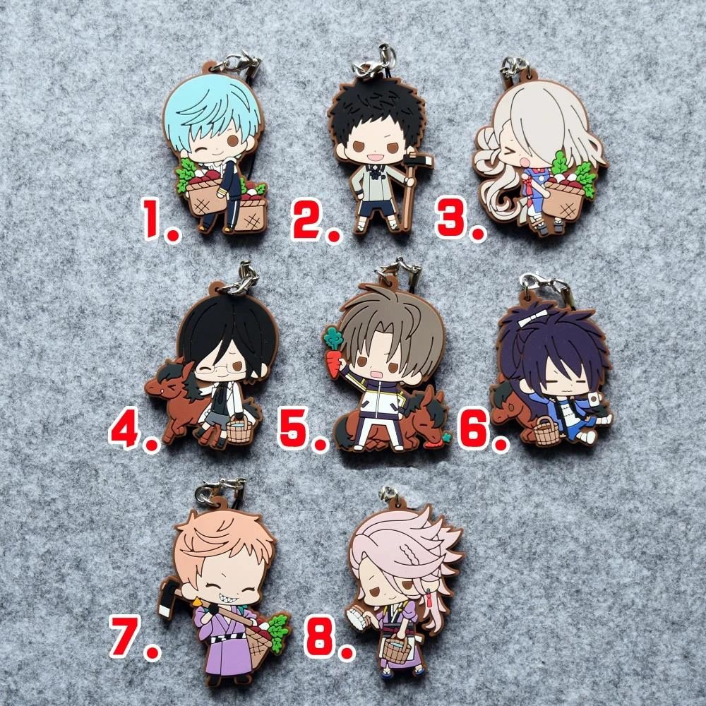 Touken Ranbu онлайн игра Souzasamonji Ichigo Hitofuri Imanotsurugi Yagen Toushirou Iwatooshi резиновый брелок|touken